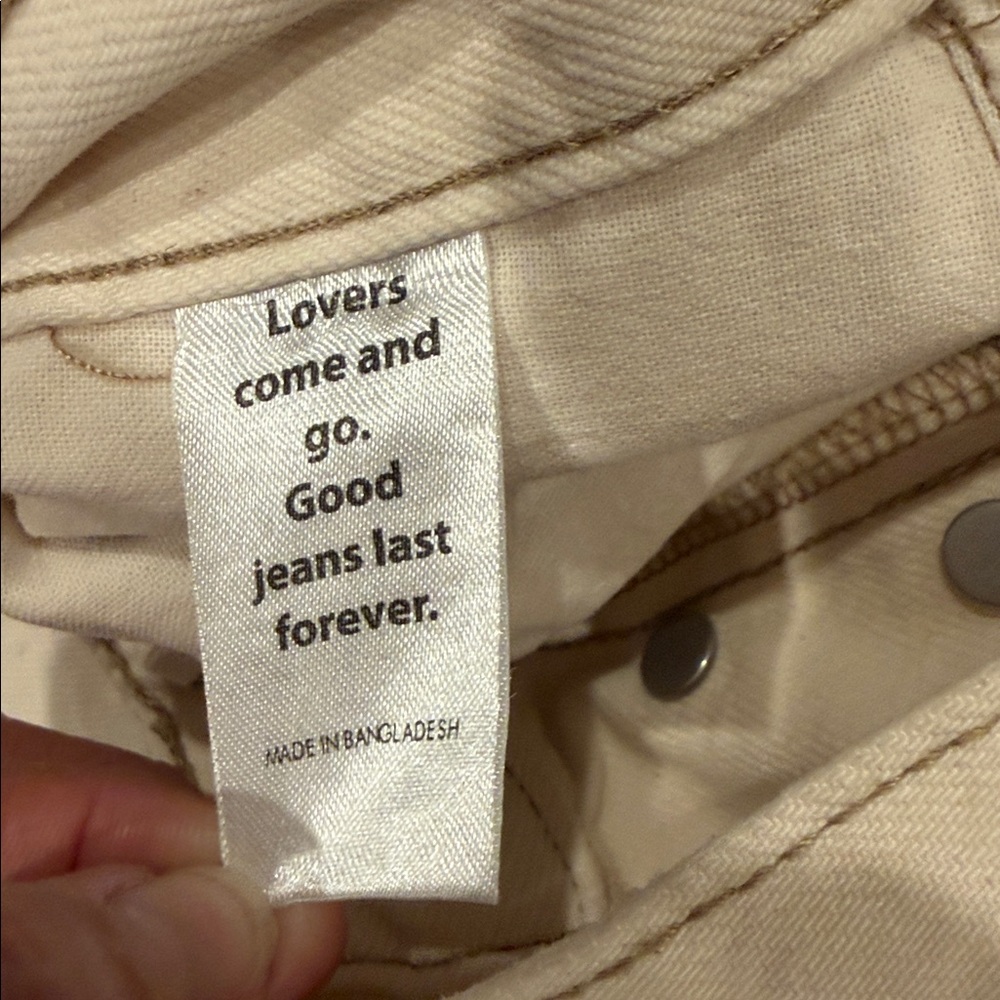 PacSun Womens 26 High Rise Boot Cut Beige Denim Pants - Picture 7 of 10